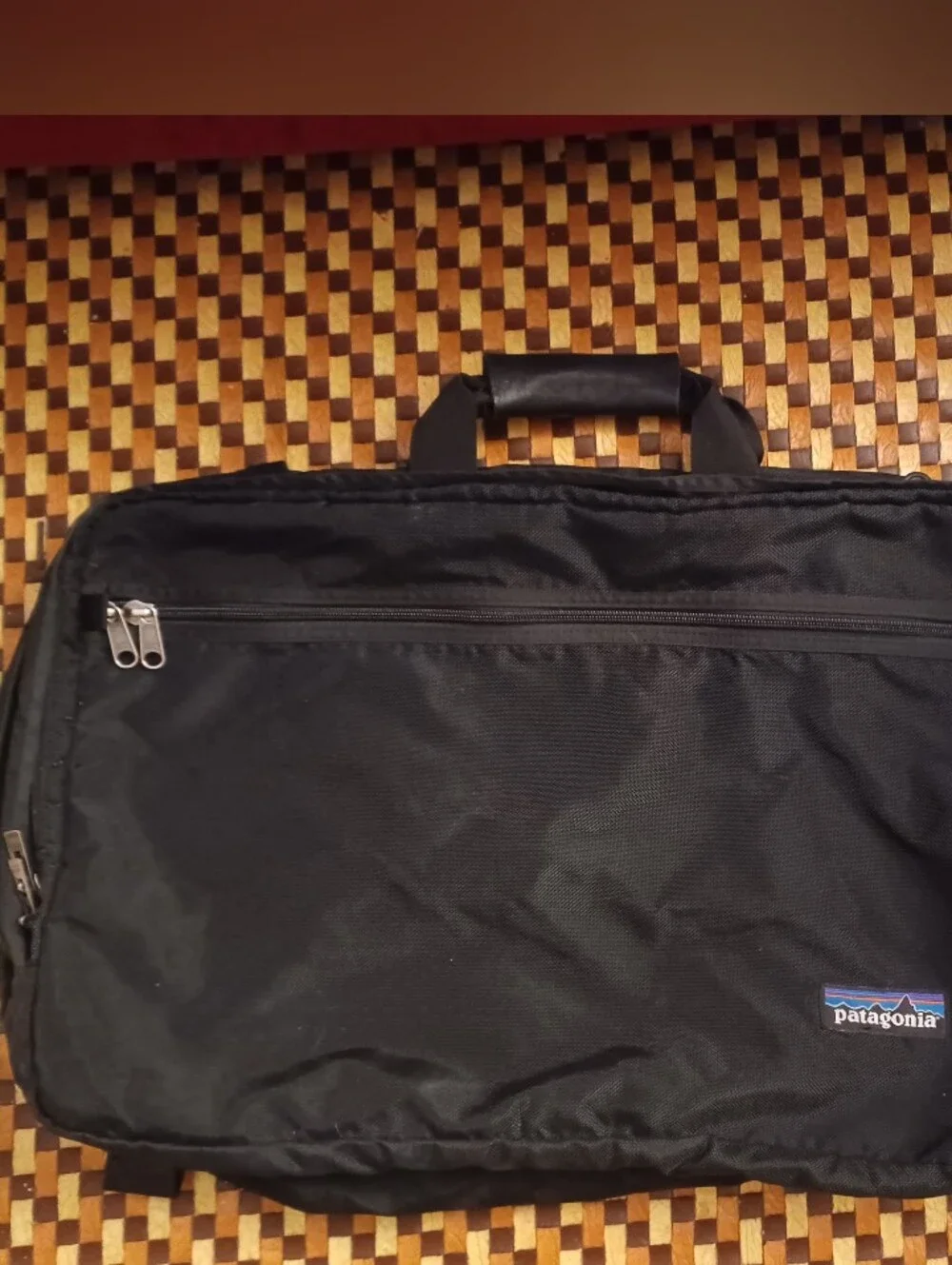 E1 Vintage Patagonia Backpack MLC 3 Way Carry on Black 45L Duffel - Carry Strap
